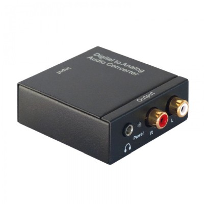 Dynavox Mini-DAC 192 kHz, 24 Bit inkl Strömförsörjning, Digital-till-analog-omvandlare,