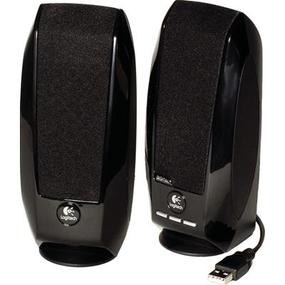 Logitech S-150 stereo, 2x1,2W RMS, OEM, Svart, USB