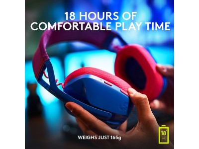 Logitech G435 Lightspeed Wireless Gaming Headset, RF/Bluetooth - Blå#6