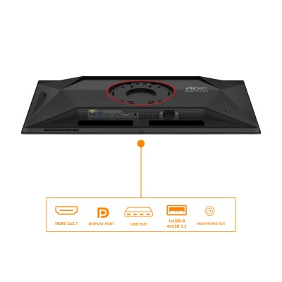 27" AOC Q27G4ZD, QD-OLED 2560x1440, 0.03 ms, 280Hz, HDR400, höjdjusterbar, pivot, 2xHDMI/DP, USB 3.2-hubb#6