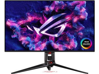 31.5" Asus ROG Swift PG32UCDMZ, OLED 3840x2160, 0,03 ms, 240Hz G-Sync, HDR10, 2xHDMI/DP/USB-C 90W, USB 3.2-hubb