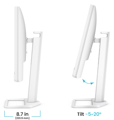 27" BenQ EW2790U, IPS 4K/3840x2160, HDR10, höjdjusterbar, pivot, 3xHDMI/USB-C 65W, USB 3.2-hubb, högtalare#9