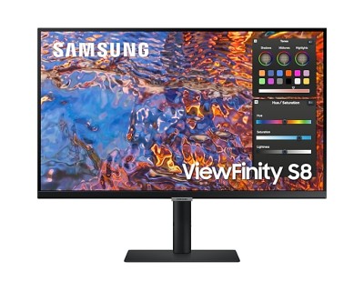 27" Samsung S27B800P, IPS 4K/3840x2160, 5 ms, HDR600, höjdjusterbar, pivot, HDMI/DP, högtalare, USB 3.2-hubb