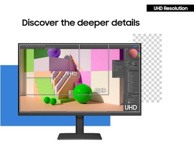 32" Samsung ViewFinity S8 S32D800UBU, IPS 4K/3840x2160, HDR10, höjdjusterbar, HDMI/DP/USB-C 90W, USB 3.2-hubb#4