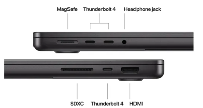 Apple MacBook Pro 14 tum, M4 Pro 14-Core CPU 20-Core GPU, 48 GB minne, 512 GB SSD, 96W strömadapter - Rymdsvart#3