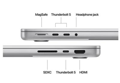 Apple MacBook Pro 14 tum, M4 Pro 14-Core CPU 20-Core GPU, 24 GB minne, 1 TB SSD - Silver#3