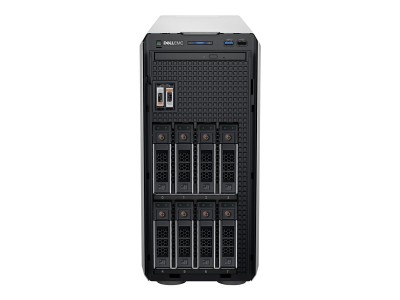 Dell PowerEdge T350, Intel Xeon E-2336 6-Core, 16 GB RAM, 480 GB, 8x3.5" Hot-Swap, PERC H755, 3 års på-platsen-garanti NBD#2