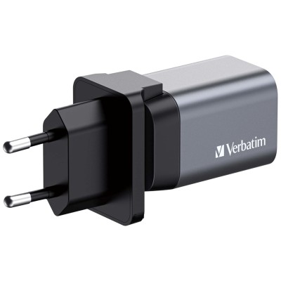 AC-adapter Verbatim GaN Charger 35W, 1xUSB-C / 1xUSB-A, inkl. reseadapter EU/UK/US#5