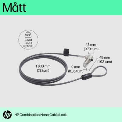 HP Nano Cable Lock#3