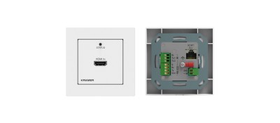 Kramer WP-789T/EU-80/86(W) | Wall-Plate | 3840x2160 60Hz 4:2:0 HDBaseT 1.0 Transmitter (Tx) | Range