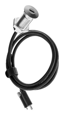 Ochno Socket USB-C, endast laddning, 2m, skruv, aluminium#3