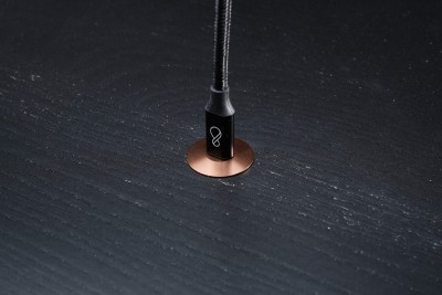 Ochno Socket, med låsskruv, Bord, infälld plant, Koppar#13