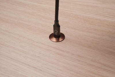 Ochno Socket, med låsskruv, Bord, infälld plant, Koppar#15