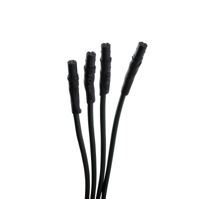 Ochno Switch-uttagsadapter, 4 portar, för USB-C-uttag med RGB-knapp, Svart, 1m#3