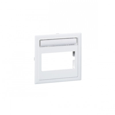 Slätt datalock kanalmontage VIT CYB-BK2