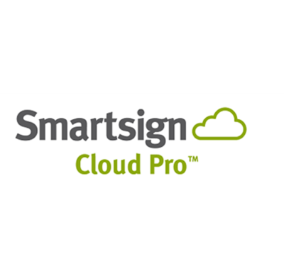 Smartsign Cloud Pro - Hostad licens, 1 år inklusive uppgraderingar och support. Layout i flera lager.