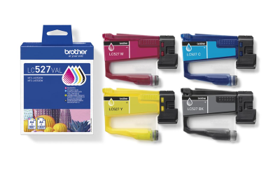 Brother LC527VAL Value Pack, 4 st patroner (svart+cyan+magenta+gul), 1300+3x900 sidor