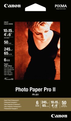 CANON 10x15 Photo Paper Pro II (PR-201) 245 gram 50 Sheets