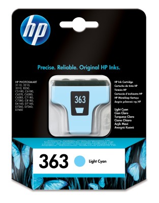HP 363 light cyan original ink cartridge