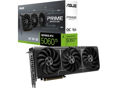 Asus GeForce RTX 5060 Ti Prime OC 16 GB GDDR7, HDMI/3xDP