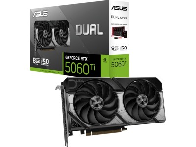 Asus GeForce RTX 5060 Ti DUAL 8 GB GDDR7, HDMI/3xDP