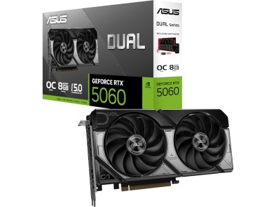 Asus GeForce RTX 5060 DUAL OC 8 GB GDDR7, HDMI/3xDP