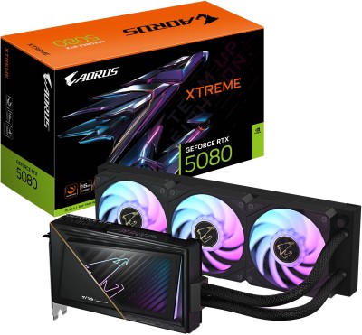 Gigabyte GeForce RTX 5080 Aorus Xtreme Waterforce 16 GB GDDR7, HDMI/3xDP, RGB