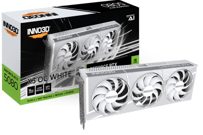 Inno3D GeForce RTX 5080 X3 OC White 16 GB GDDR7, HDMI/3xDP