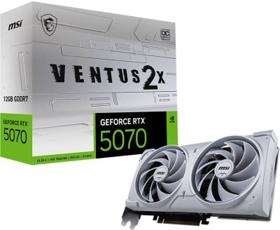 MSI GeForce RTX 5070 Ventus 2X OC White 12 GB GDDR7, HDMI/3xDP