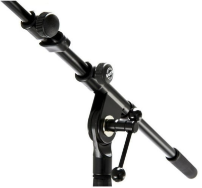 K&M - Mikrofonstativ med förlängningsarm, fällbara ben,#7