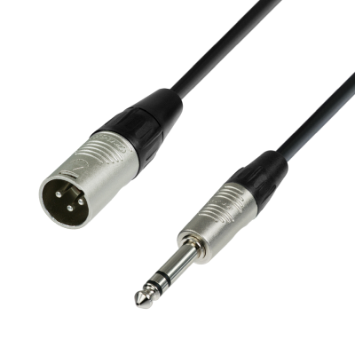 Adam Hall Cables, Balanced Cable, Rean® XLR Male x Jack TRS, 6 m