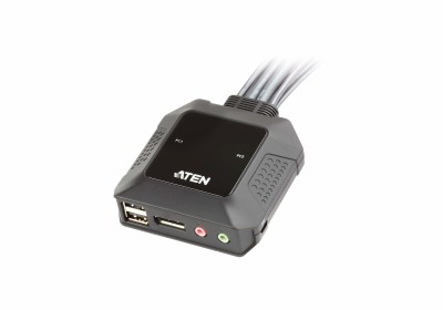 Aten 2-Port USB DisplayPort Cable KVM Switch#3