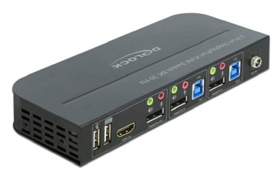 Systemswitch DeLock 11482, 2-vägs KVM, DisplayPort 1.4, 8K@30Hz / 4K@120Hz, USB 3.0, ljud#2