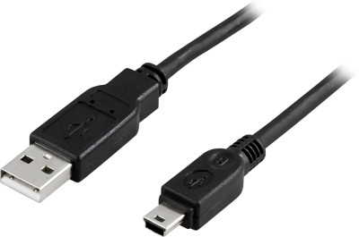 DELTACO USB 2.0 kabel Typ A Hane - Typ Mini B Hane 2m, svart