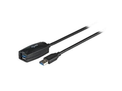 USB 3.0-förlängningskabel Elivi, Typ A, aktiv, 5 meter - Svart