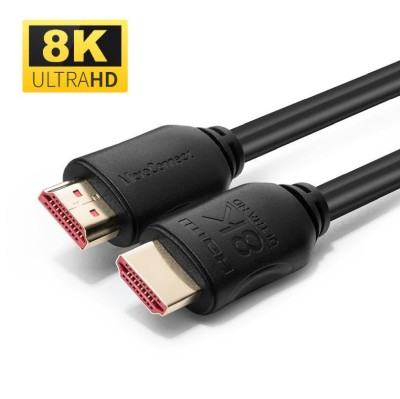HDMI-kabel MicroConnect, 8K@60Hz, 0,5 meter - Svart