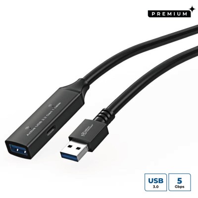 MicroConnect Aktiv USB 3.2 Gen 1 förlängningskabel, 10m