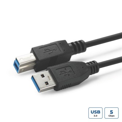 MicroConnect USB 3.2 Gen 1-kabel, 0,5 m, svart