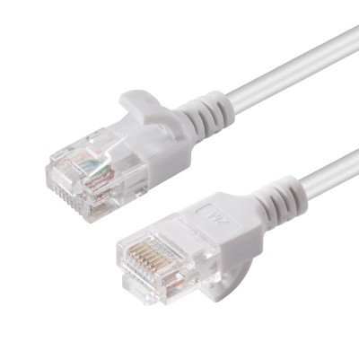 MicroConnect CAT6 U/UTP SLIM Nätverkskabel 5m, vit
