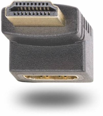 Adapter HDMI hane till hona, StarTech, 4K@60Hz, vinklad uppåt - Svart