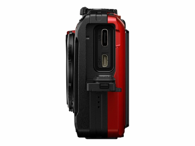 Olympus OM System TG-7 Red, 12 Mpixel, 4X zoom (25-100 mm), film 4K@30fps, vattentät till 15m, RAW, GPS, WiFi/Bluetooth - Röd#4