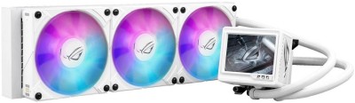 Asus ROG RYUJIN III 360 AiO ARGB Extreme White, 360mm med 3.5" LCD, 120mm fläktar - Vit