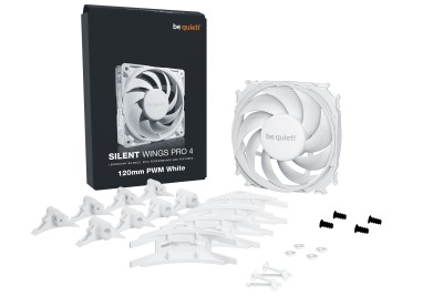 Fläkt 120 mm be quiet! Silent Wings PRO 4 PWM White, 3000 rpm, 83,9 cfm - Vit#5
