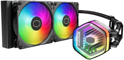 Cooler Master Liquid 240 Atmos ARGB, 240mm, 2x120mm fläktar - Svart