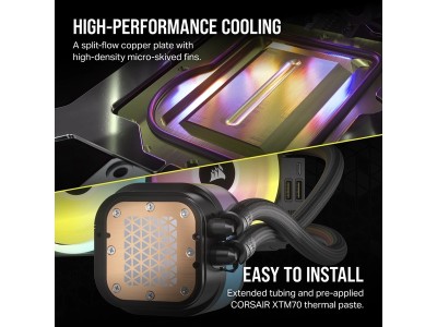 Corsair iCUE LINK H100i RGB, 240mm - Svart#8