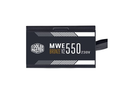 Cooler Master MWE Bronze V2 550W, ATX, 12 cm fläkt, 80PLUS Bronze#6