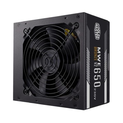 Cooler Master MWE Bronze V2 650W, ATX, 12 cm fläkt, 80PLUS Bronze