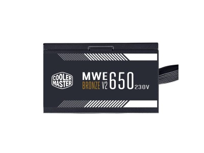 Cooler Master MWE Bronze V2 650W, ATX, 12 cm fläkt, 80PLUS Bronze#6