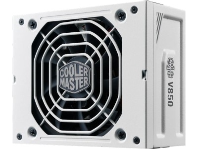 Cooler Master V SFX Gold 850W ATX 3.1, 80PLUS Gold, löstagbara kablar - Vit