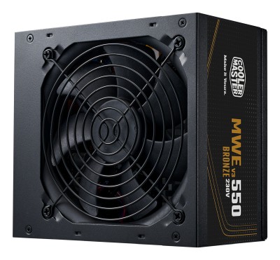 Cooler Master MWE 550W V3, ATX 3.0, 120mm fläkt, 80PLUS Bronze